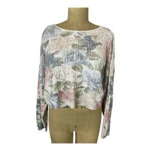 Tapestry Vintage 90’s Floral Cotton Knit Oversize Sweater